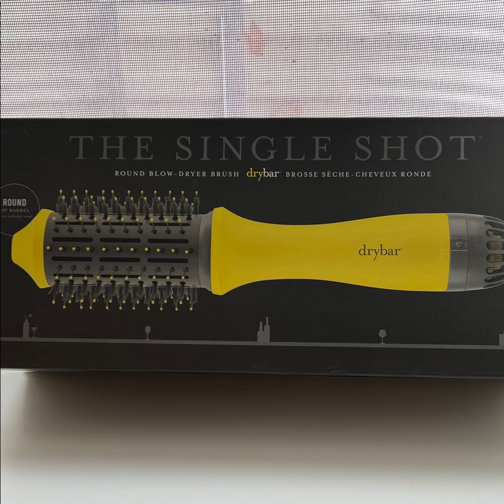 Drybar Round Blow-Dryer Brush in Yellow and Gray